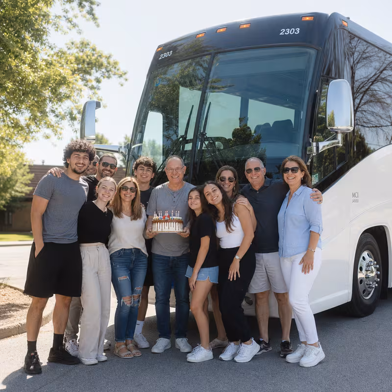 Passengers loading luggage while boarding an Omaha group shuttle
