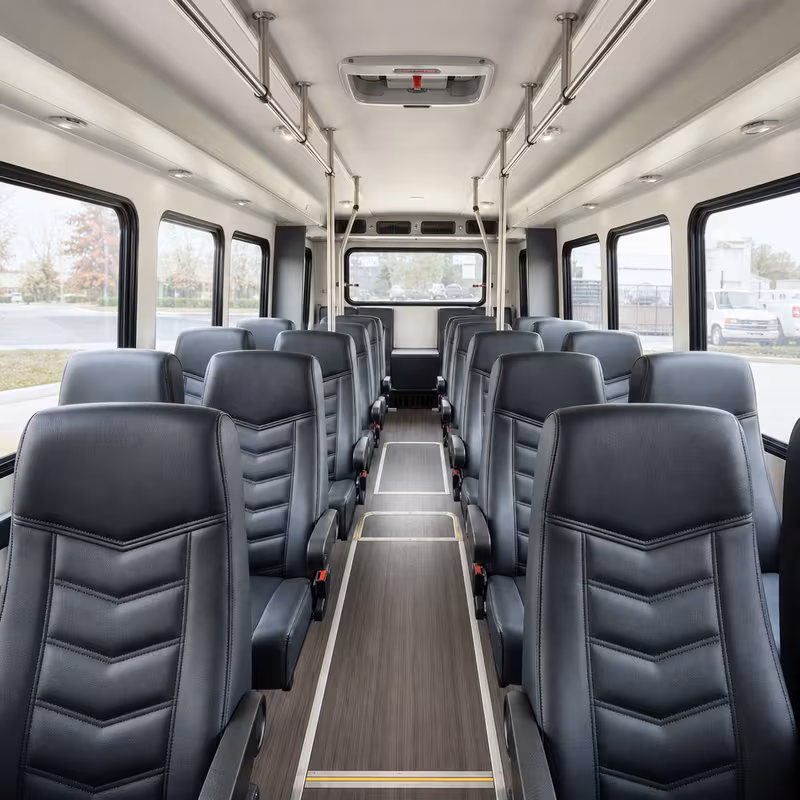 15-35 Passenger Minibus Interior